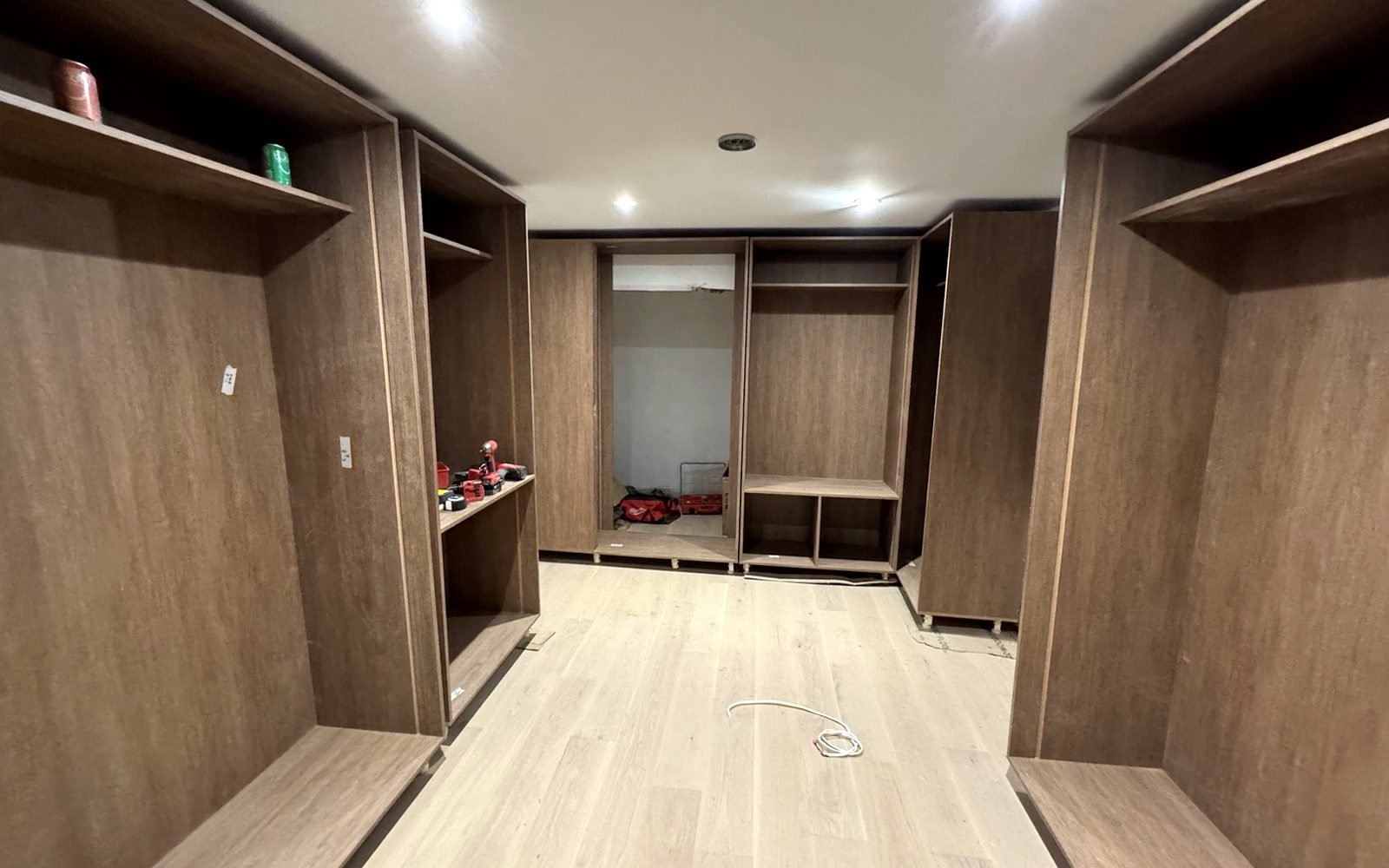 Walk-in closet millwork